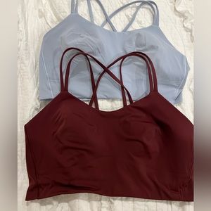 Lululemon longline like a cloud bras (2) please read description